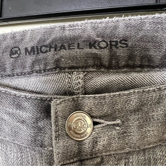 Michael Kors Distressed Gray Skinny Jeans - Size 6 - Picture 4 of 12
